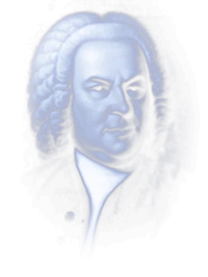 Portrait de Johann Sebastian Bach, en clair de lune