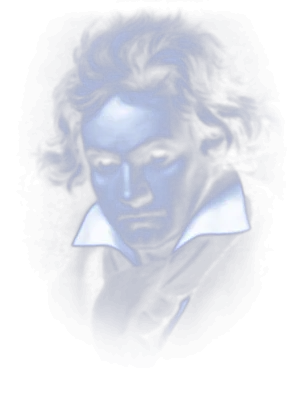 Portrait de Ludwig van Beethoven, en clair de lune