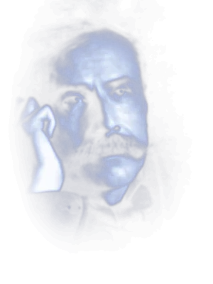 Portrait of Edward Elgar, in moonlight