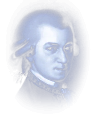 Portrait de Wolfgang Amadeus Mozart, en clair de lune