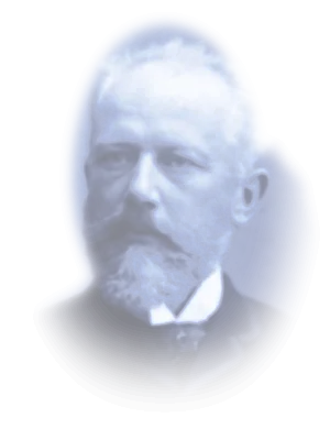 Portrait de Piotr Ilitch Tchaïkovski, en clair de lune